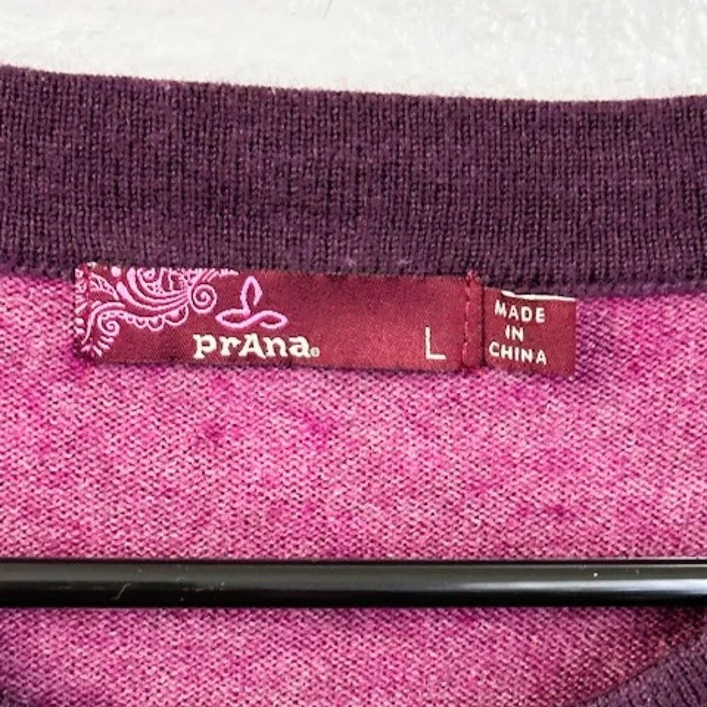 Prana Organic Sweater Dress ✨ Magenta/Purple Boho Athleisure Size - Picture 5 of 11